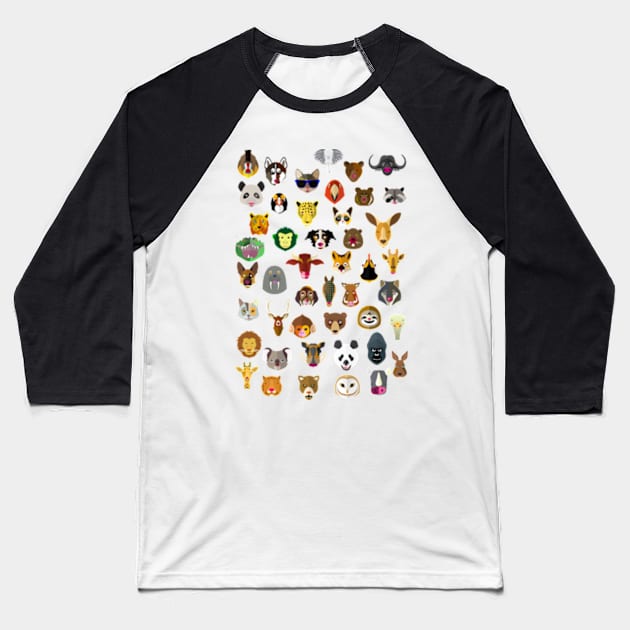 Animal Magic! Baseball T-Shirt by Avalinart